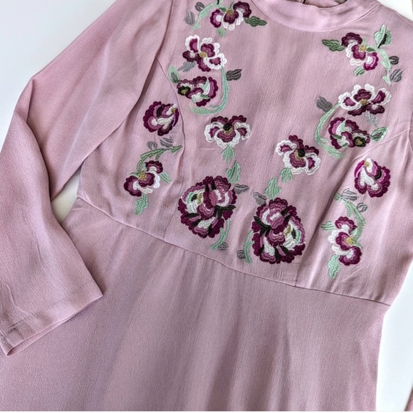 🆕 Nanette Lepore Countryside Dreams Dress In Demure Pink. (Underlined) NWT - Picture 7 of 16